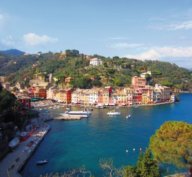 Blick auf Portofino