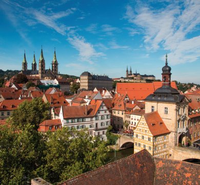 Blick über die Altstadt von Bamberg