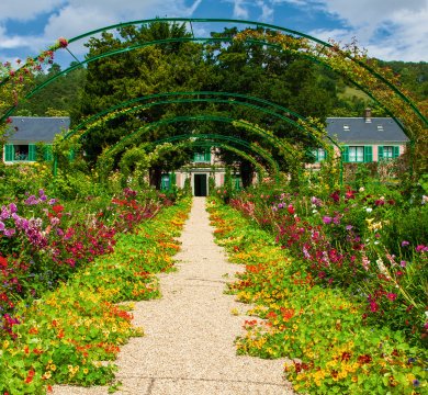 Im Garten des Malers Claude Monet in Giverny