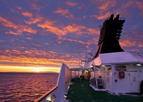 Sonnenuntergang - MS Nordkapp