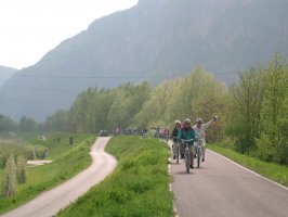 Südtirol Radweg -entlang der Etsch