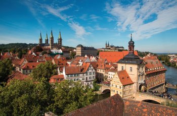Blick über die Altstadt von Bamberg © Franken Tourismus/Holger Leue