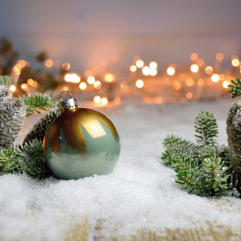 Weihnachtskugel mit Tannengrün © S.H.exclusiv-fotolia.com