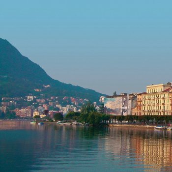 Uferpromenade Luganer See und Monte Bre © Lugano Turismo