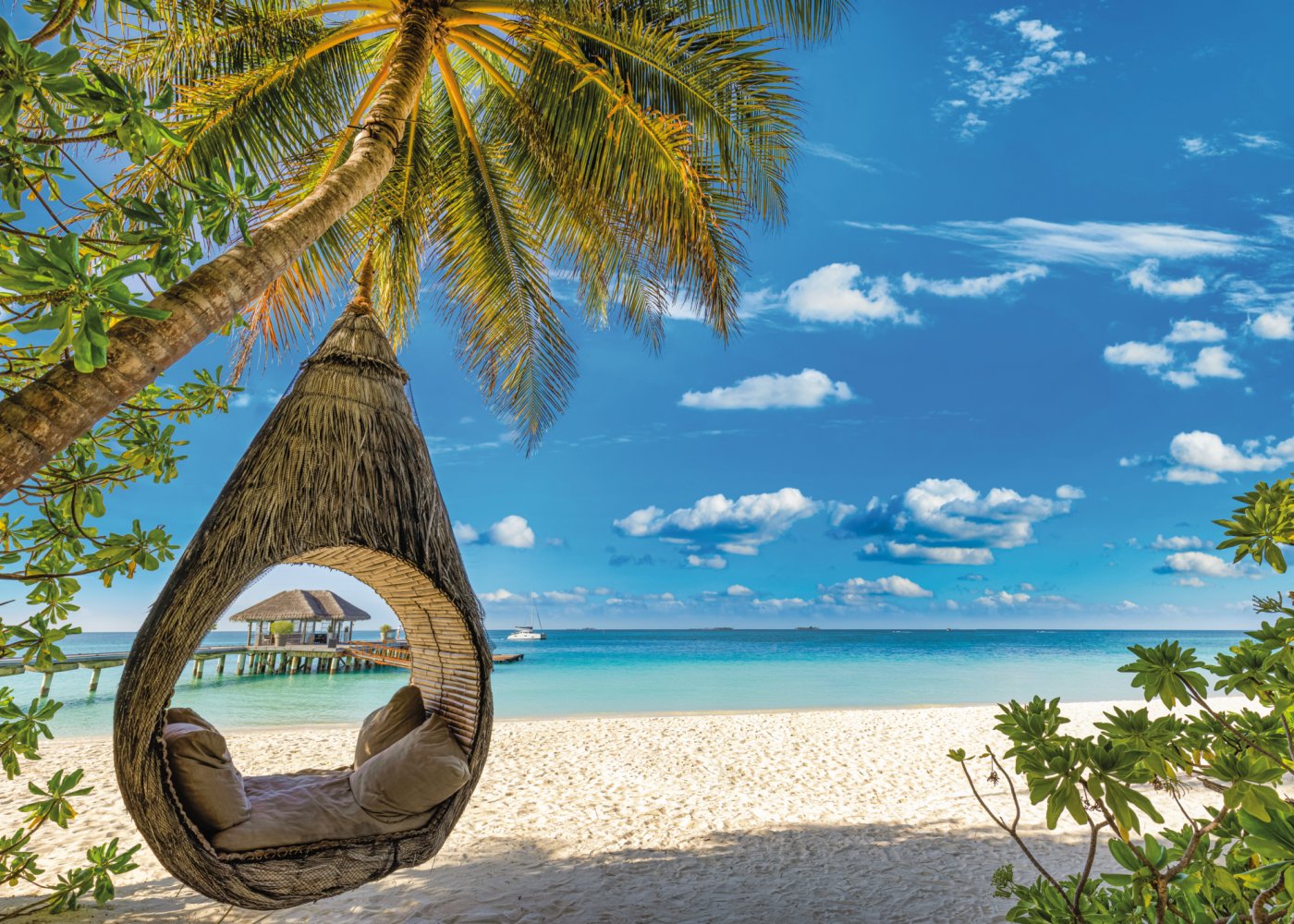 Tropischer Strand auf Mauritius