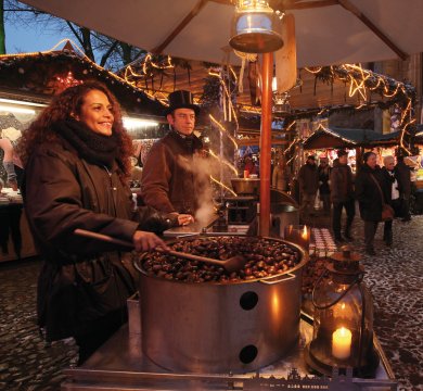 Auf dem Giebelhüüskesmarkt in Münster