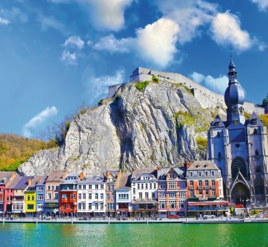 Bayard-Felsen und Maas in Dinant