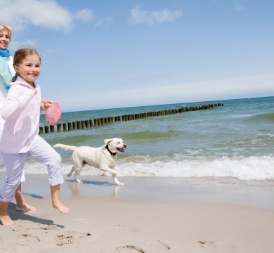 Familienurlaub am Strand