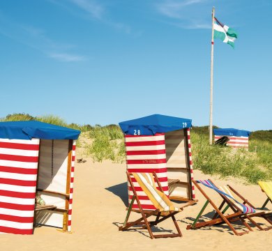 Am Strand von Borkum