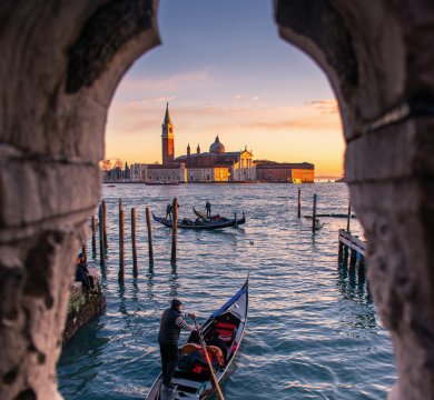 Gondeln in Venedig