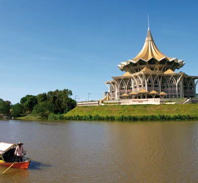Regierungsgebäude von Sarawak in Kucching