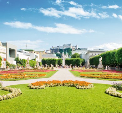 Park von Schloss Mirabell in Salzburg