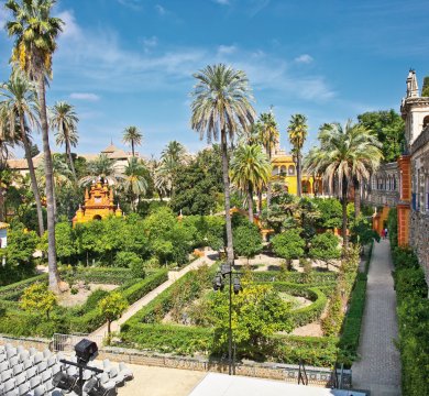 Gärten des Alcazar in Sevilla