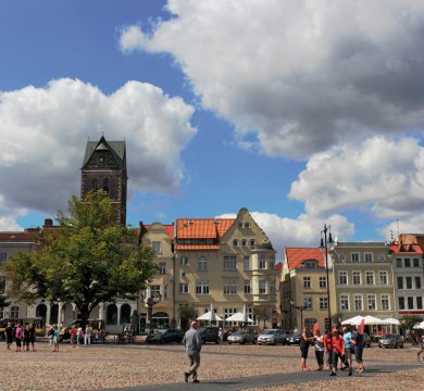 Rathausplatz in Wismar