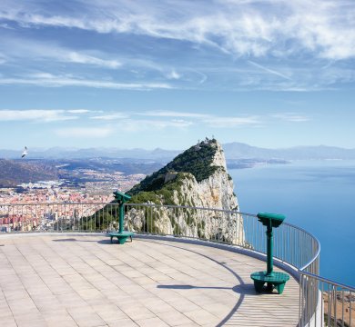 Aussichtsplateau und Fels von Gibraltar