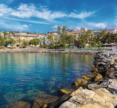Strand in San Remo (Sanremo)