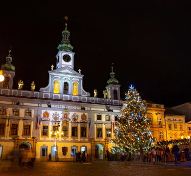 Weihnachtlicher Stadtplatz
