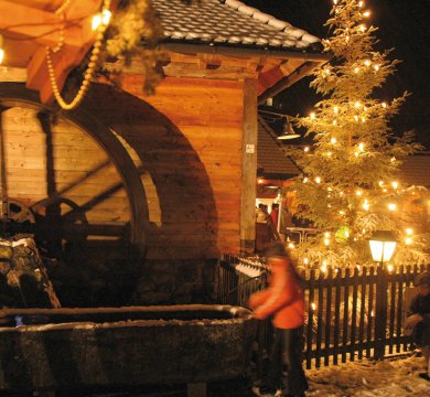 Winterabend an der alten Mühle
