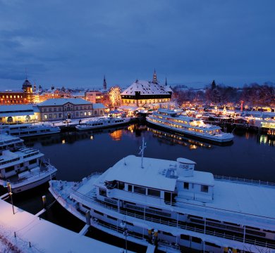 Winter im Konstanzer Hafen