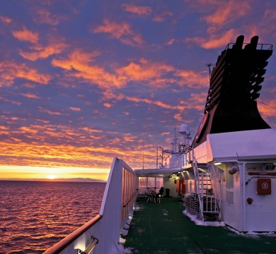 Sonnenuntergang - MS Nordkapp