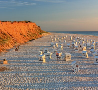 Abendstimmung am roten Kliff auf Sylt