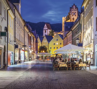In der Altstadt von Füssen