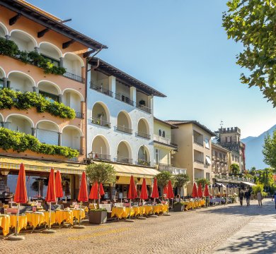 Uferpromenade von Ascona am Lago Maggiore