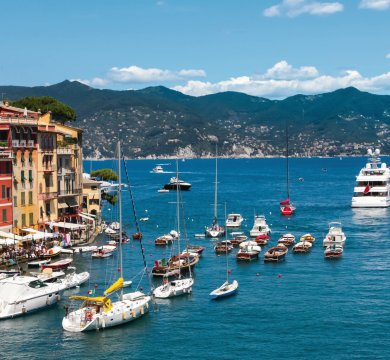 Im Hafen von Portofino
