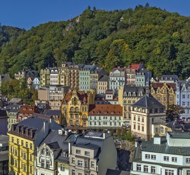 Blick über Karlsbad