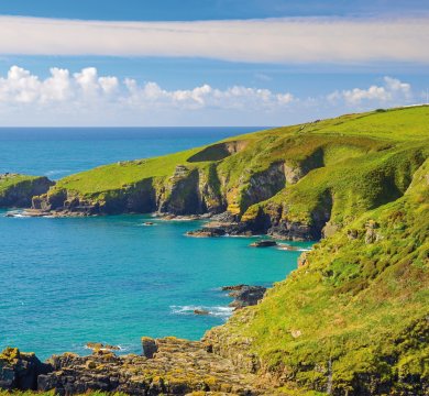 Housel Bay, Lizard Leuchtturm, Cornwall