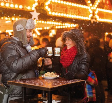 Glühwein auf dem Ulmer Weihnachtsmarkt