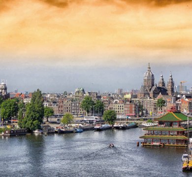 Blick auf Amsterdam