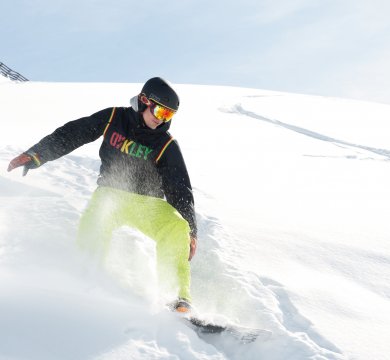 Snowboarder Skigebiet See
