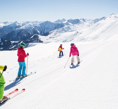 Skifahrt mit der Famile