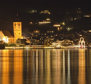 St.Wolfgang bei Nacht im Advent