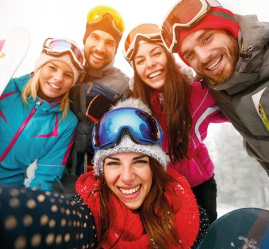 Gemeinsam Spaß beim Wintersport