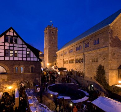 Historischer Weihnachtsmarkt auf der Wartburg