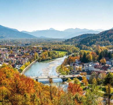 Ausblick über Bad Tölz