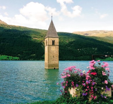 Kirchturm im Reschensee