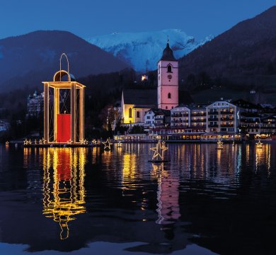 Friedenslicht Laterne Wolfgangsee