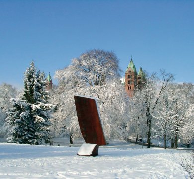 Domgarten mit Schnee