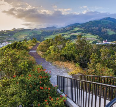 Aussichtspunkt Monte Santo in Agua de Pau