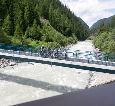 Ötztaler Radweg, Teilabschnitt zwischen Sölden und Aschbach