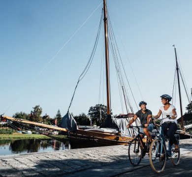 Radtour am Hafen Damgarten