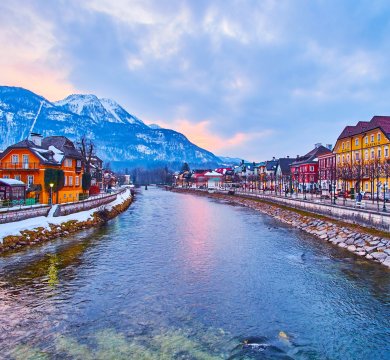 Sonnenuntergang in Bad Ischl