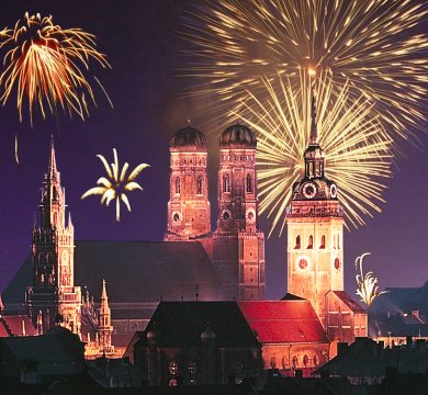 Feuerwerk über München