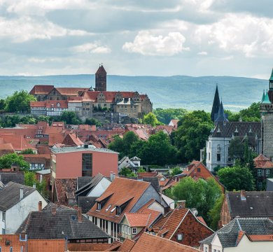 Panorama Quedlinburg mit Blick auf die Stiftskirche St. Servatii