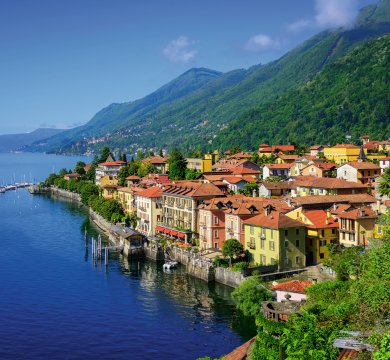 Blick auf Cannero Riviera