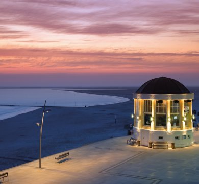 Abendstimmung an der Promenade auf Borkum