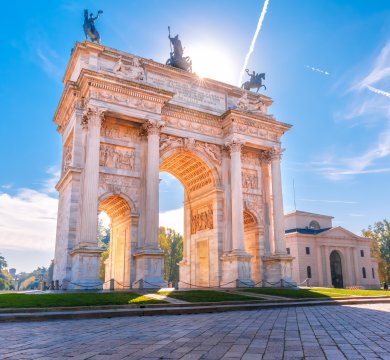 Arco della Pace in der Altstadt von Mailand